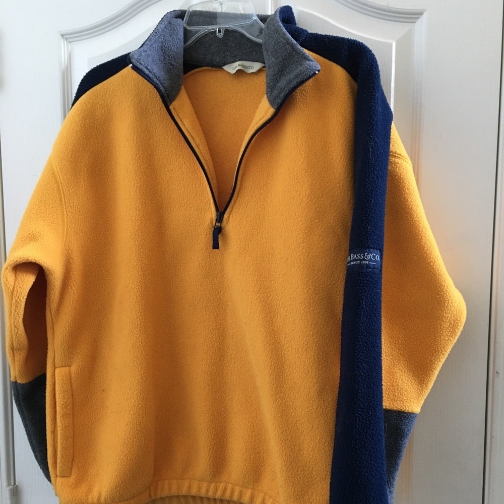 FINAL MARKDOWN G.h bass and company fleece pullover large